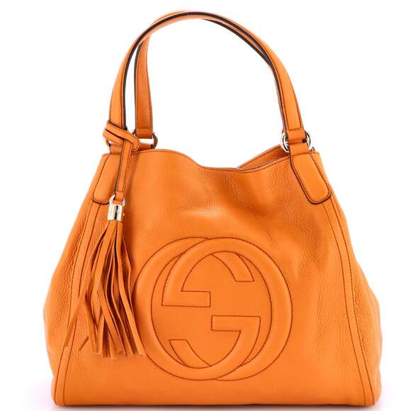 Gucci Soho Shoulder Bag Leather Medium #187025G13B - Picture 1 of 7